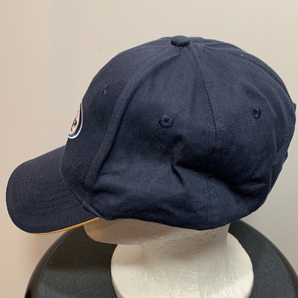 Miller Lite Blue and Gold Velcro Back Adjustable Baseball Cap - Picture 2 of 6